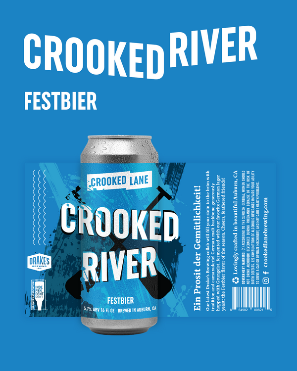 Crooked River - Festbier : Drakes Brewing Collab (4-Pack of 16 oz. cans)