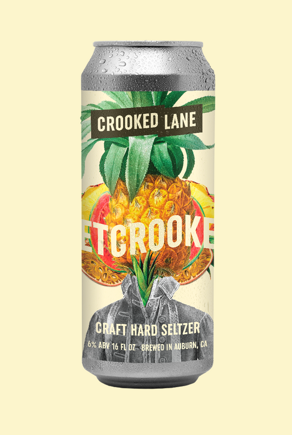 Get Crooked - Pineapple, Passionfruit and Guava Spiked Seltzer (4-Pack of 16 oz. cans)