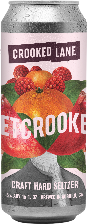 Get Crooked Craft Seltzer - Pomegranate, Raspberry, and Orange (4-Pack of 16 oz. cans)