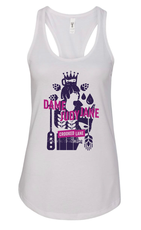 Dame Judy Jane Women’s White Tank Top